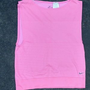 Nike Tops - nike hot pink cropped open armhole workout tank Nike Tops - nike hot pink cropped open armhole workout tank